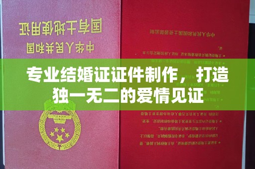 南庄专业结婚证证件制作，打造独一无二的爱情见证