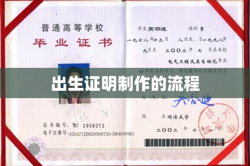 南庄出生证明制作的流程