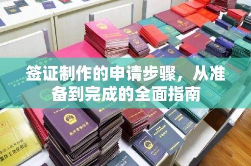 南庄签证制作的申请步骤，从准备到完成的全面指南
