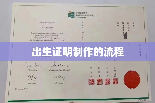南庄出生证明制作的流程