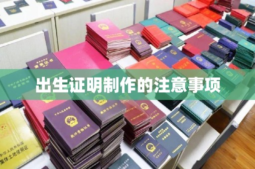 南庄出生证明制作的注意事项